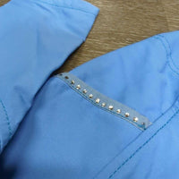 Full Seat Sticky Riding Tight Breeches, Pull On, Bling *vgc/gc, seam puckers, discolored & stained seat seams, bling, mnr dirt, puckers
