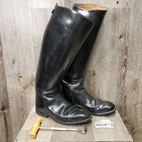 MENS Dress Boots, Pull On, Boot Pulls *vgc, older, creases, mnr slices, rubs & scrapes
