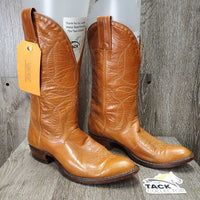 Pr Pointy Toe Western Boots *vgc, clean, mnr stains & loose thread ends
