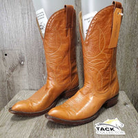 Pr Pointy Toe Western Boots *vgc, clean, mnr stains & loose thread ends
