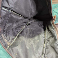Light Padded Tall Boot Bag *gc, older, creases, cracks, stains, folds, broken trim, rubs
