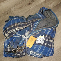 Hvy Winter Blanket, detach neck *gc, wpf, dirt, film, hair, mnr tears, repairs, snags, faded, NO Neck velcro
