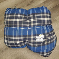 Hvy Winter Blanket, detach neck *gc, wpf, dirt, film, hair, mnr tears, repairs, snags, faded, NO Neck velcro
