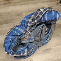 Hvy Winter Blanket, detach neck *gc, wpf, dirt, film, hair, mnr tears, repairs, snags, faded, NO Neck velcro

