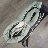 Canvas Rain Sheet?, detach Med Quilt Liner *gc, clean, 0 wpf, mnr hair, older, rubs, snags, puckers, shrunk, residue, repairs, cracks
