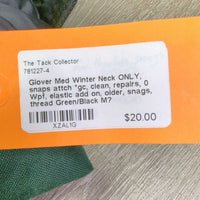 Med Winter Neck ONLY, snaps attch *gc, clean, repairs, 0 Wpf, elastic add on, older, snags, thread
