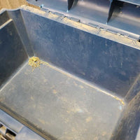 Grooming Box - Step Stool *gc/fair, paint, dirty, NO tray, scrapes, scratches
