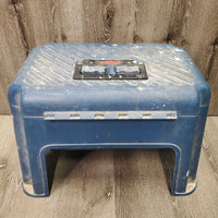 Grooming Box - Step Stool *gc/fair, paint, dirty, NO tray, scrapes, scratches
