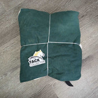 Hvy Cotton Stable Blanket, 2 legs *gc/fair, v.stained, v.faded, older, clean, frays,older
