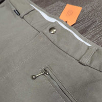 Hvy Full Seat Breeches, Leather Seat *vgc, mnr rubs, stain & seam puckers, older
