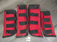 Front & Hind Shipping Boots *vgc, mnr dirt/gunk, stains & rubs
