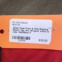 Front & Hind Shipping Boots *vgc, mnr dirt/gunk, stains & rubs
