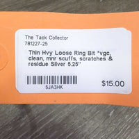 Thin Hvy Loose Ring Bit *vgc, clean, mnr scuffs, scratches & residue
