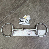 Thin Eggbutt Snaffle Bit *gc/fair, clean, scuffs, scratches, residue, v.stiff joints
