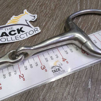 Thin Eggbutt Snaffle Bit *gc/fair, clean, scuffs, scratches, residue, v.stiff joints
