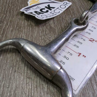 Thin Eggbutt Snaffle Bit *gc/fair, clean, scuffs, scratches, residue, v.stiff joints
