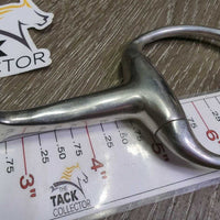 Thin Eggbutt Snaffle Bit *gc/fair, clean, scuffs, scratches, residue, v.stiff joints
