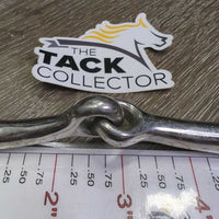 Thin Full Cheek Snaffle Bit *gc, dirty, scuffs, residue, scratches
