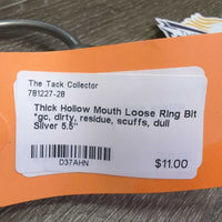 Thick Hollow Mouth Loose Ring Bit *gc, dirty, residue, scuffs, dull
