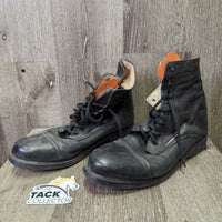 Soft Paddock Boots, Thick Laces *vgc, mnr dust, creases

