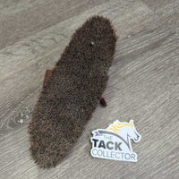 Short Brislte Soft Hair Body Brush, handle *vgc, mnr dirt, scrapes, rubs & fading, lost rivets
