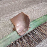 Short Brislte Soft Hair Body Brush, handle *vgc, mnr dirt, scrapes, rubs & fading, lost rivets
