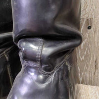 Thick Dress Boots, Pull on *gc, older, dusty, creases, heel rubs, rubs, threads
