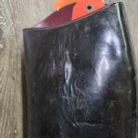 Thick Dress Boots, Pull on *gc, older, dusty, creases, heel rubs, rubs, threads
