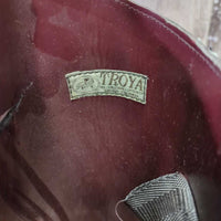 Thick Dress Boots, Pull on *gc, older, dusty, creases, heel rubs, rubs, threads
