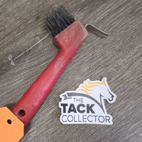 Plastic Bristle Brush Hoof Pick *gc, dirty, stains, scrapes, mnr bent bristles
