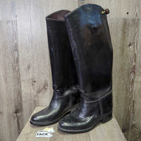 Thick Dress Boots, 1/4 Aftermarket Zips *vgc, dirt, mnr scuffs, older, scuffs
