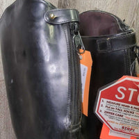 Thick Dress Boots, 1/4 Aftermarket Zips *vgc, dirt, mnr scuffs, older, scuffs
