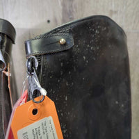 Thick Dress Boots, 1/4 Aftermarket Zips *vgc, dirt, mnr scuffs, older, scuffs
