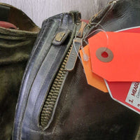 Dress Boots, Pull On, 1/4 Top Zip, Red Plastic Forms *gc/fair, dirty, dusty, older, v.rubbed, faded, rough edges
