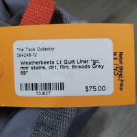 Lt Quilt Liner *gc, mnr stains, dirt, film, threads

