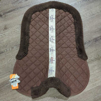 Hi Wither Quilt & Rolled Fleece Quilt Half Pad *gc, faded, v.puckered, stains, rubs, faded, dirty seams, older
