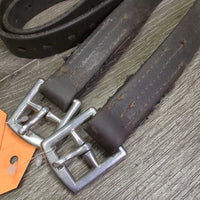Soft Thick Stirrup Leathers *gc, clean, older, xholes, uneven
