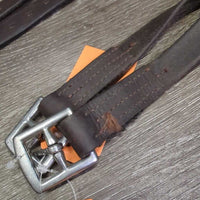 Soft Thick Stirrup Leathers *gc, clean, older, xholes, uneven
