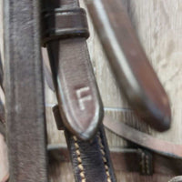 RsdFS Padded Monocrown Bridle, BRsd/Fsraided Reins, Flash *vgc/gc, clean & residue, hairy seams, Flash: stiff, dry & mismatched
