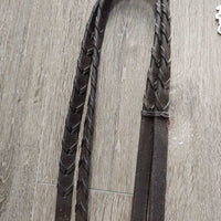 RsdFS Padded Monocrown Bridle, BRsd/Fsraided Reins, Flash *vgc/gc, clean & residue, hairy seams, Flash: stiff, dry & mismatched
