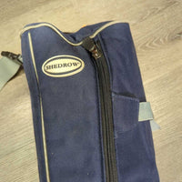 Tall Padded Boot Bag, shoulder strap *gc, edge rubs/frays, snags, clean, mnr hair, older
