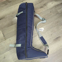 Tall Padded Boot Bag, shoulder strap *gc, edge rubs/frays, snags, clean, mnr hair, older
