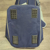 Tall Padded Boot Bag, shoulder strap *gc, edge rubs/frays, snags, clean, mnr hair, older
