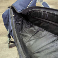 Tall Padded Boot Bag, shoulder strap *gc, edge rubs/frays, snags, clean, mnr hair, older
