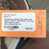 Thick Hvy Fleece Cooler, "Allonai Eq", tail, bag *like new/xc, older

