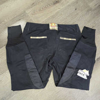 Euro Seat Breeches *vgc, mnr faded, snags, rubs, seam puckers, faded knees, pilly inside, older
