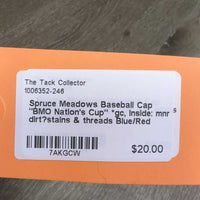 Baseball Cap "BMO Nation's Cup" *vgc, inside: mnr dirt?stains & threads
