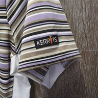 SS Polo Sun Shirt, 1/4 zip up, mesh collar, back & sides, side pockets *like new/xc
