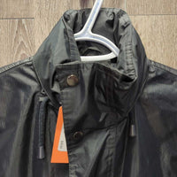 Light Rain Jacket, Collar Hood, Zips, Snaps *vgc, mnr dirt?stains, older
