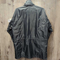 Light Rain Jacket, Collar Hood, Zips, Snaps *vgc, mnr dirt?stains, older
